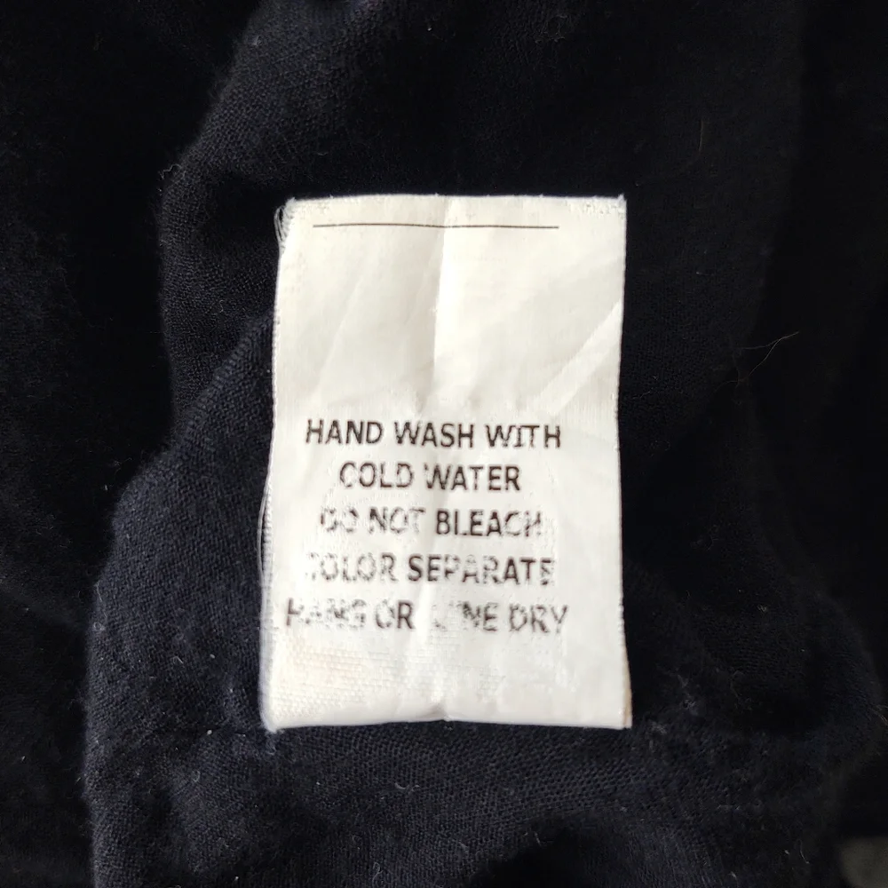 Honey Punch Gingham Romper Black & White Cami Ruffle Hem Size Small - Picture 9 of 12